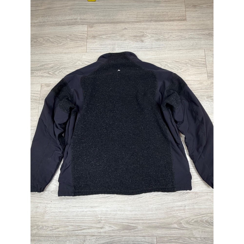 Marmot Adamant Mens XL Black Hybrid Wool Fleece Softshell Full Zip Jacked - Picture 6 of 7